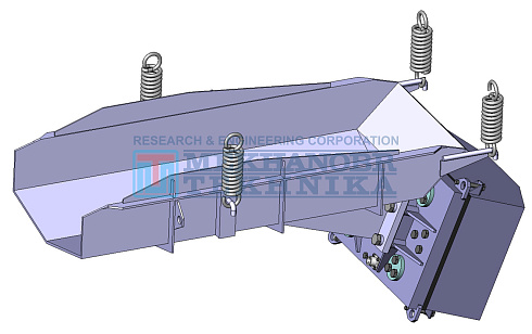 Vibrating feeder with electric-magnetic drive PE  3,6х12,5 рис.0